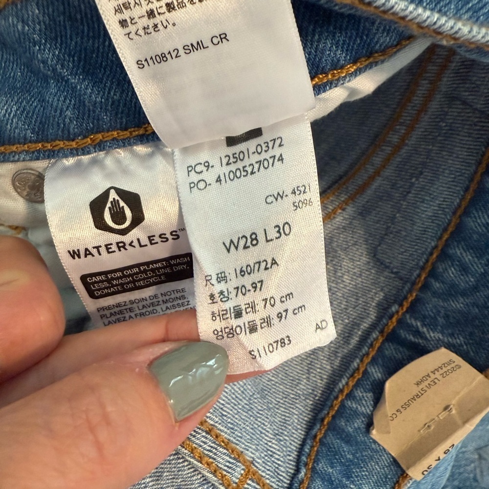 NWT Levi’s 501 Original Fit Jeans Sz 28 28x30 - Picture 5 of 6